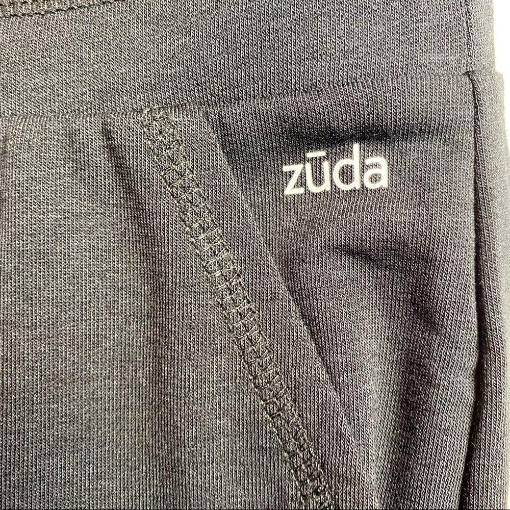 ZUDA black cropped knit pants, Large XL - Picture 3 of 8